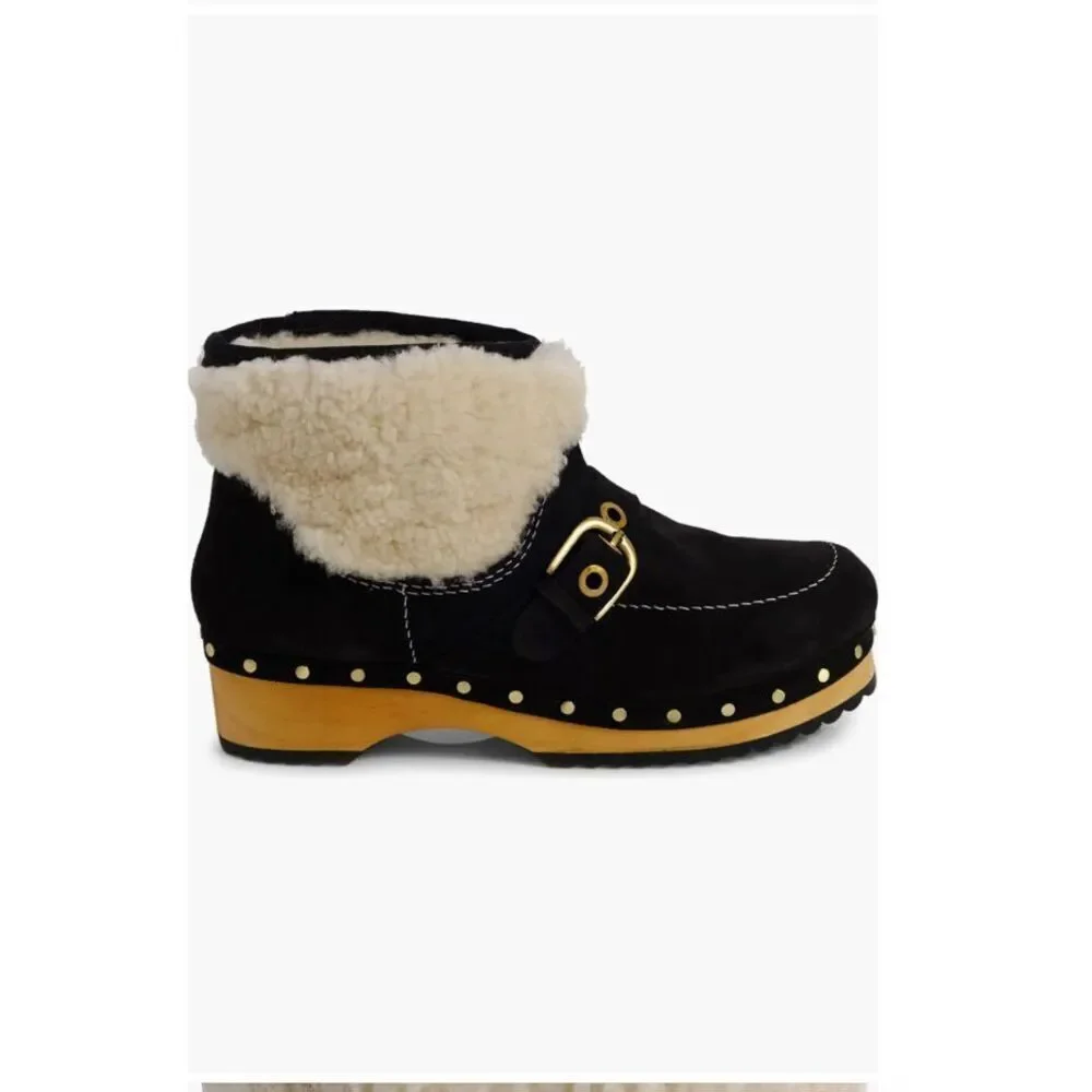 Free People fuzzy shearling